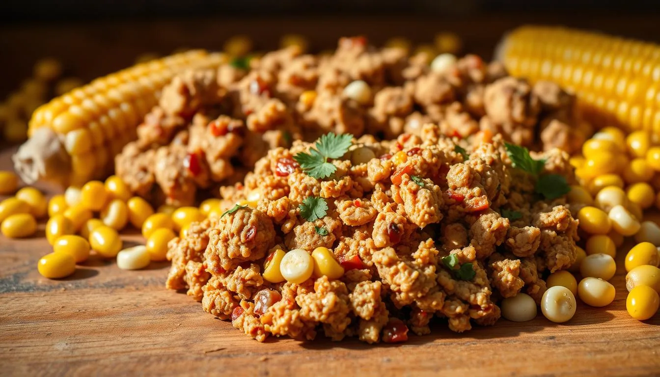 ground chicken mexican corn recipe