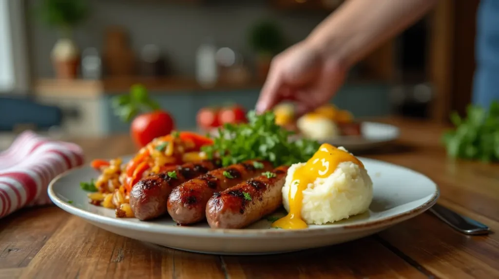 beef sausage recipes serving