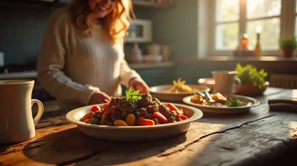 chop meat crock pot recipes serving