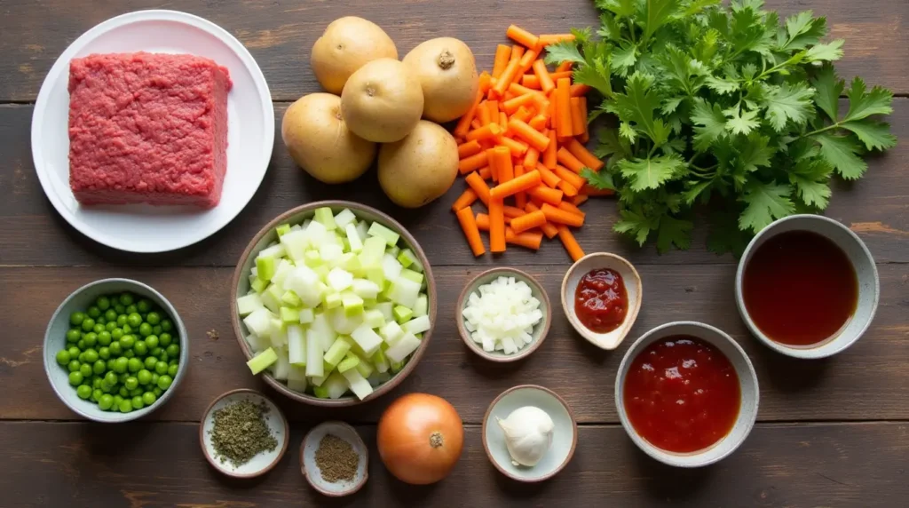 crockpot ground beef stew recipe ingredients