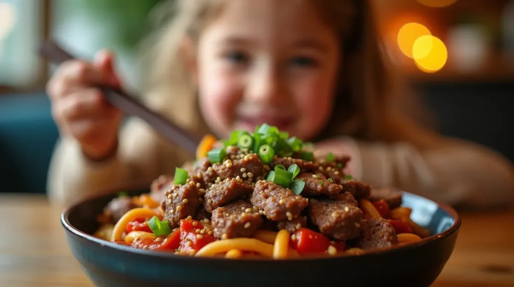 Ground Beef Bulgogi served
