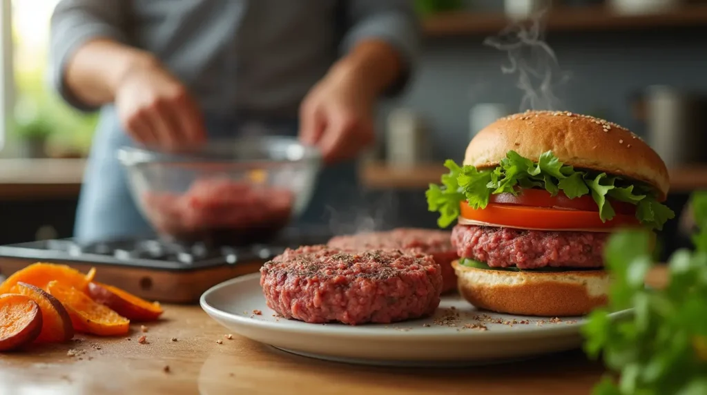 lean hamburger meat nutrition step by step