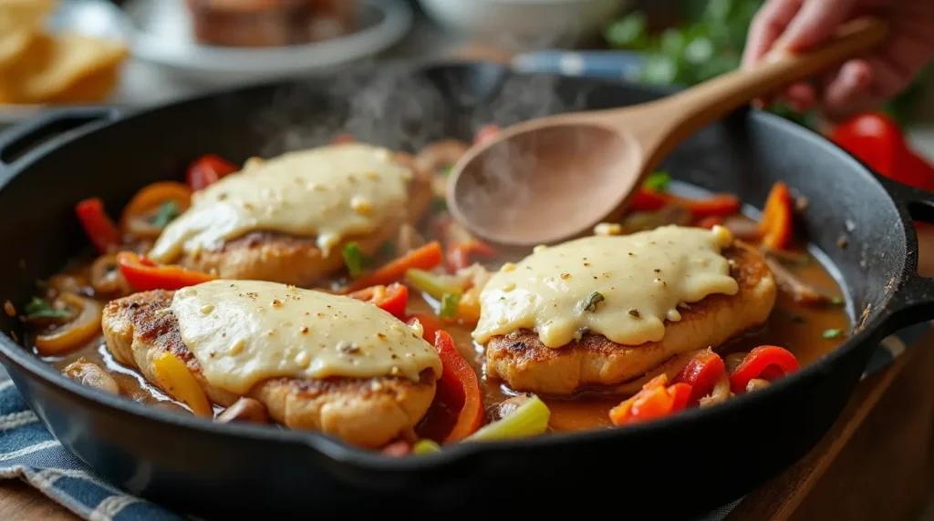 philly cheese chicken Step-by-Step Instructions