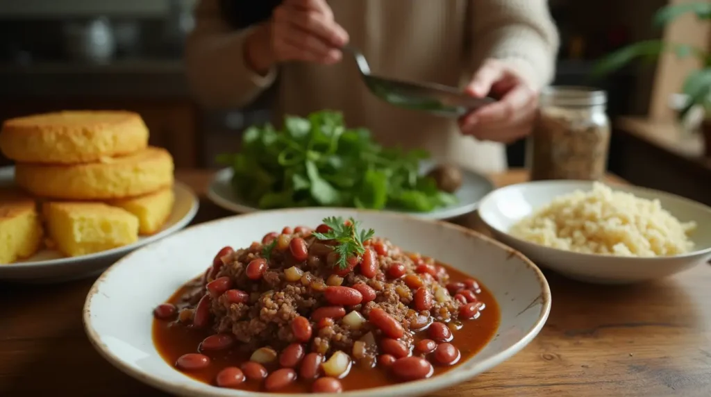small red beans and ground beef recipe