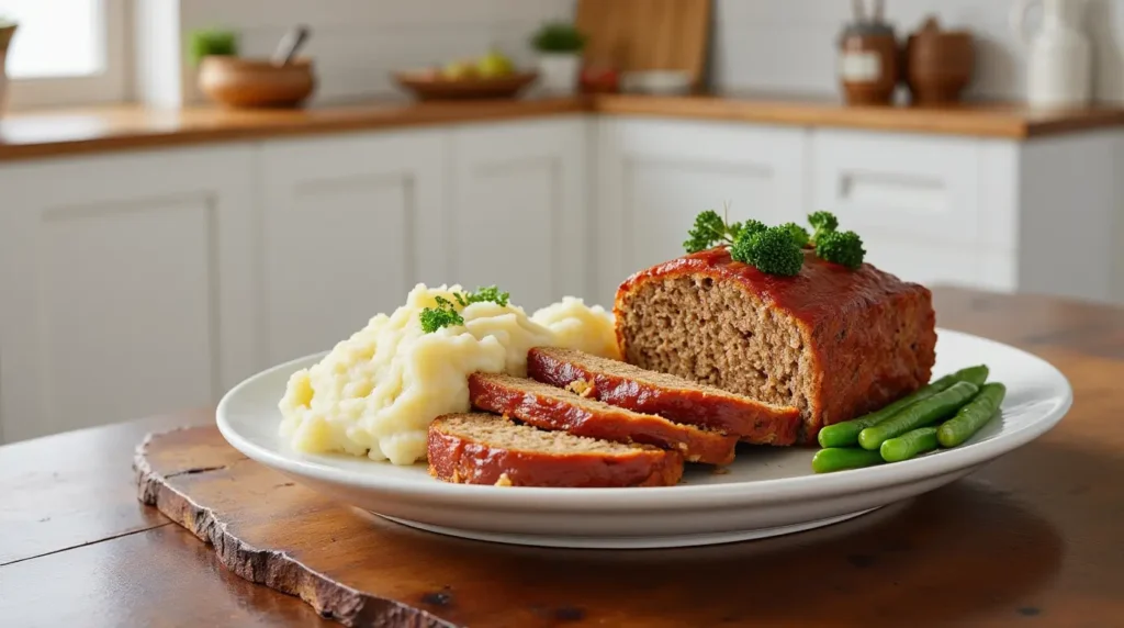Classic Quaker Oats Meatloaf serving