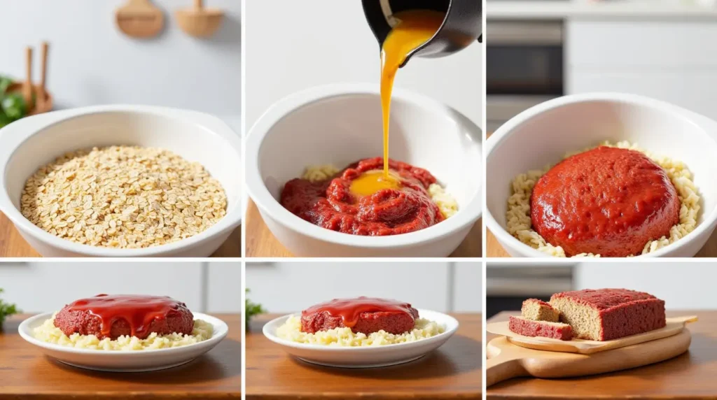 Classic Quaker Oats Meatloaf step by step