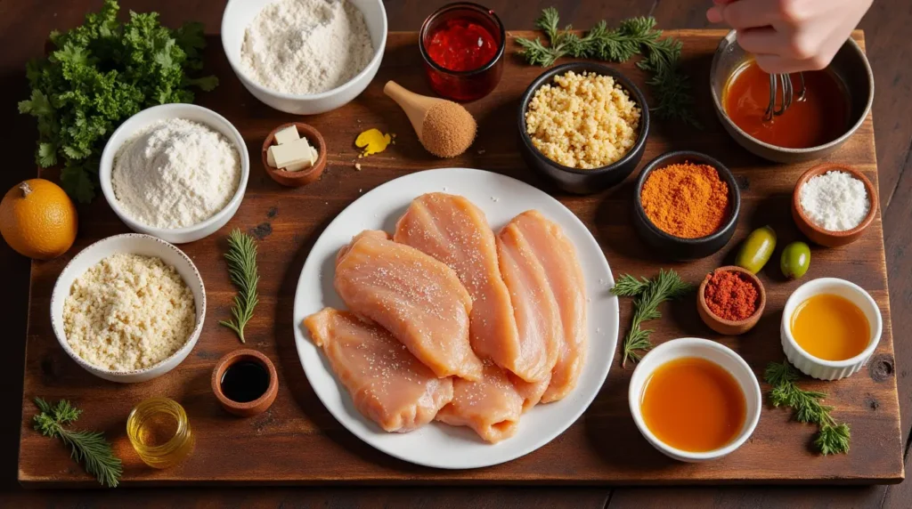 Hot Honey Chicken Recipe ingredients