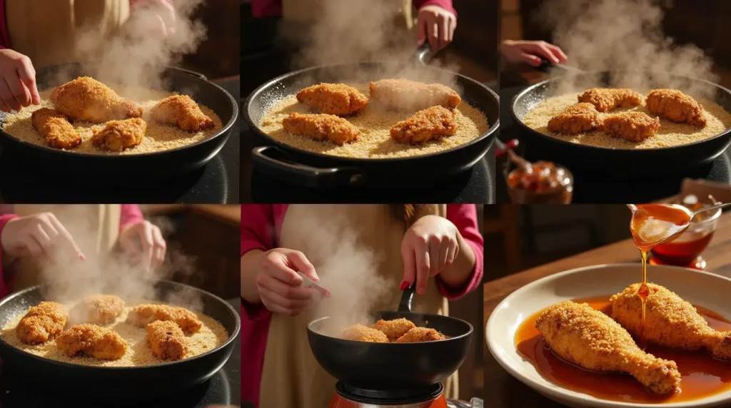Hot Honey Chicken Recipe step by step instructions
