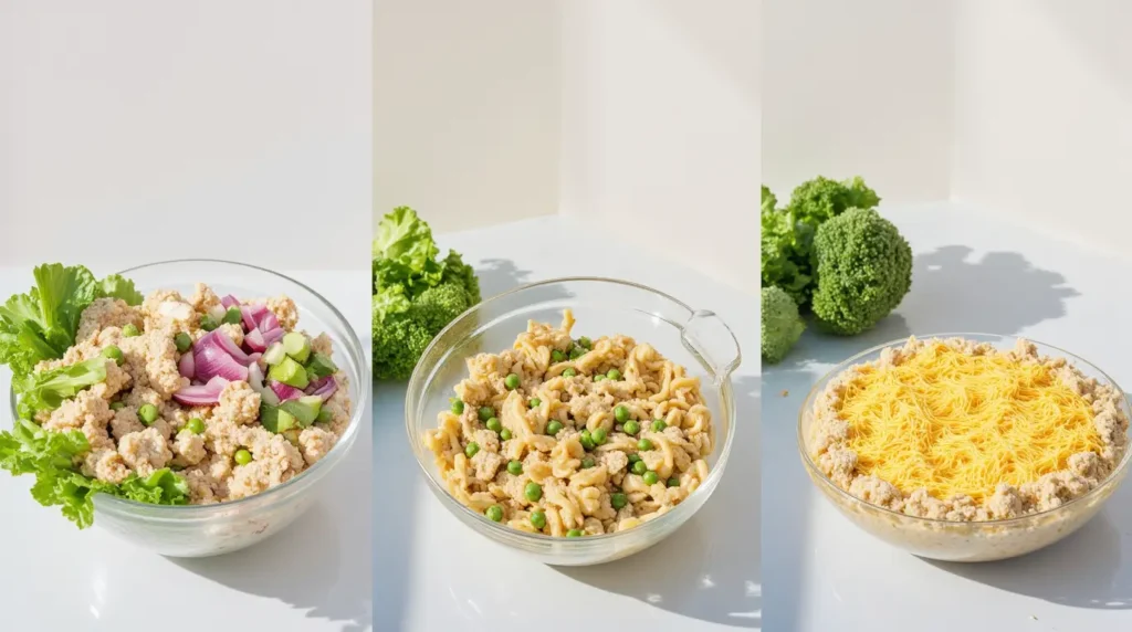 Tuna Fish Casserole Recipe Cream of Mushroom step by step