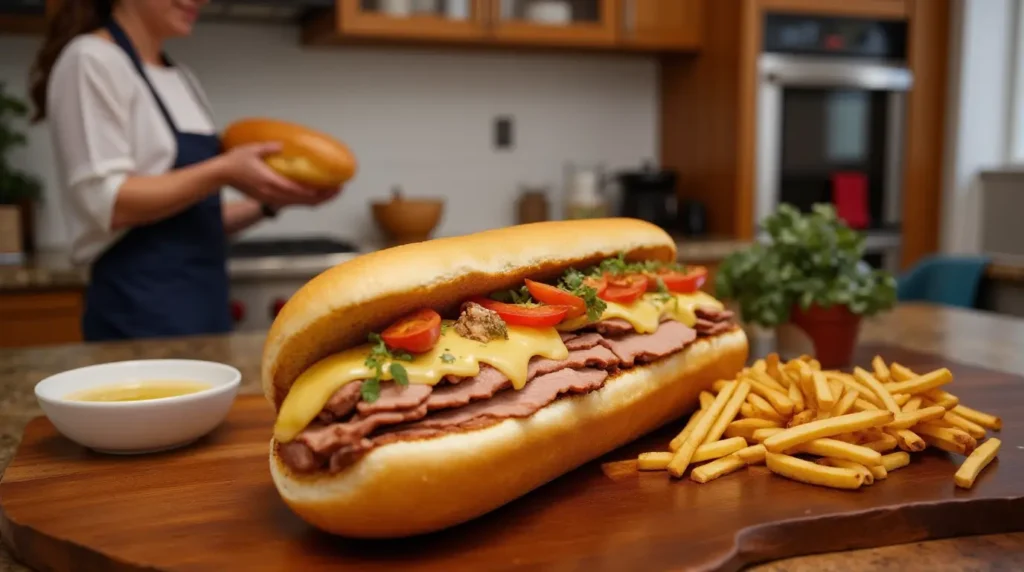 chicken philly cheesesteak recipe serving