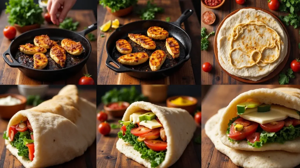 chicken pita recipe step by step instructions