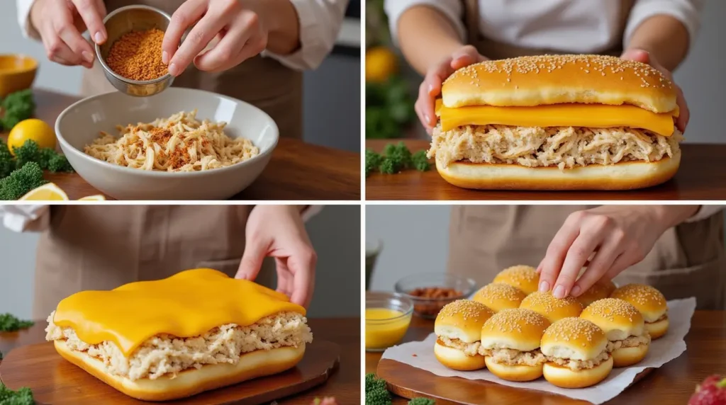 chicken sliders recipe step by step instructions