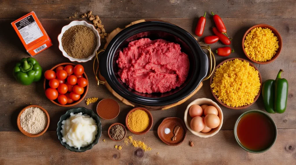 ground beef crockpot recipes ingredients