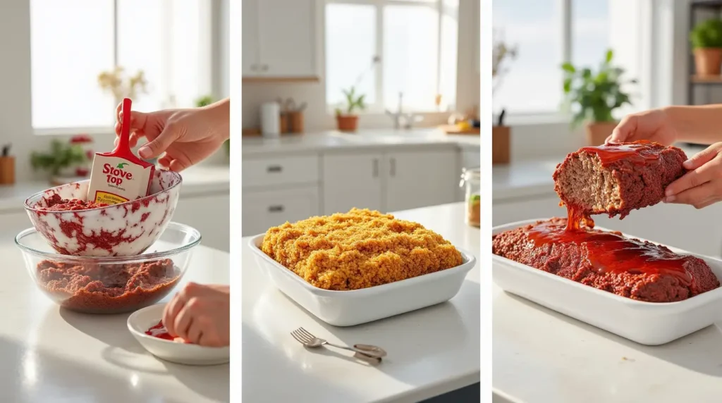meatloaf with stove top step by step