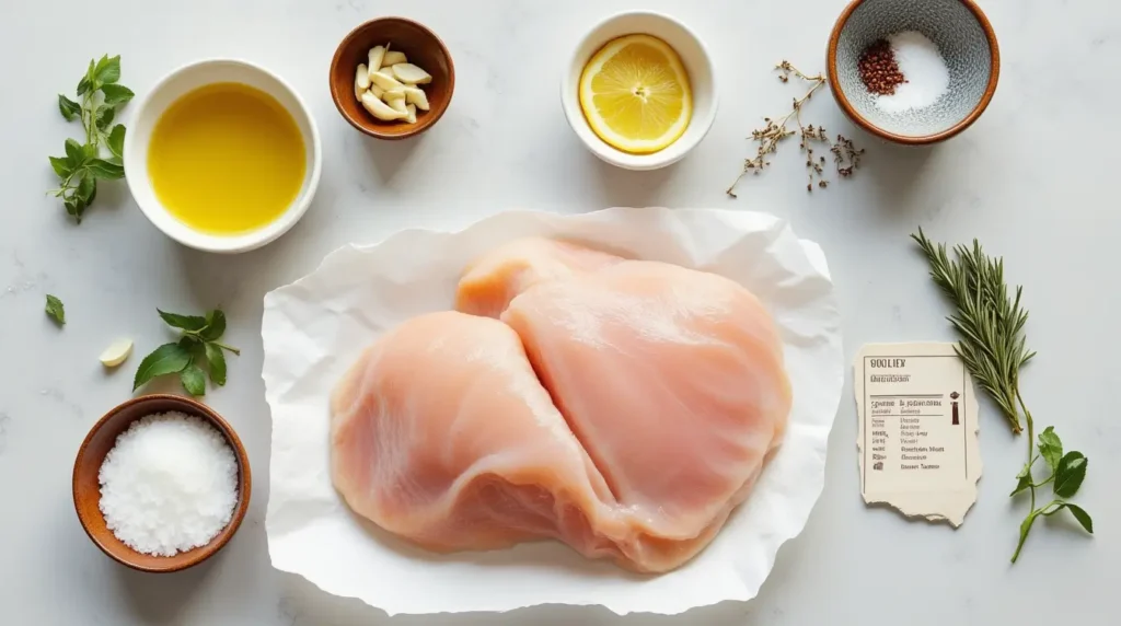 split chicken breast recipe ingredients