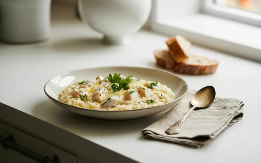 Best Fish Risotto Recipe serving