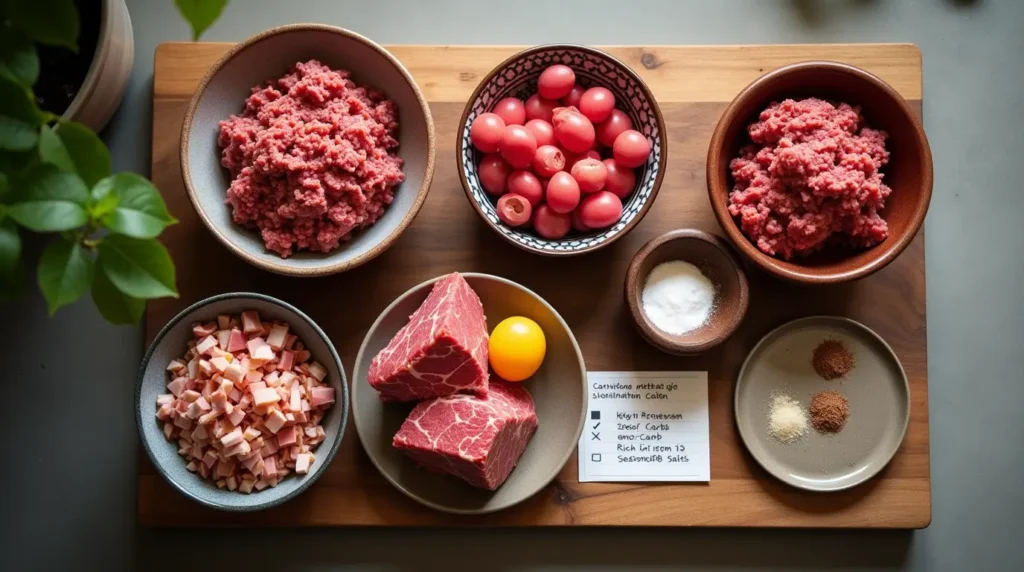 Carnivore Meatloaf ingredients