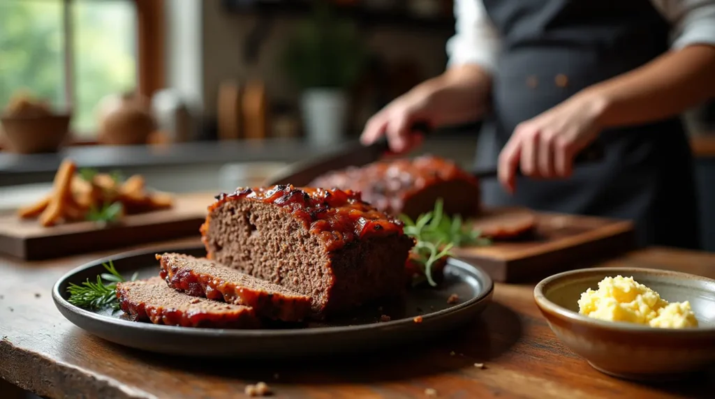 Carnivore Meatloaf serving