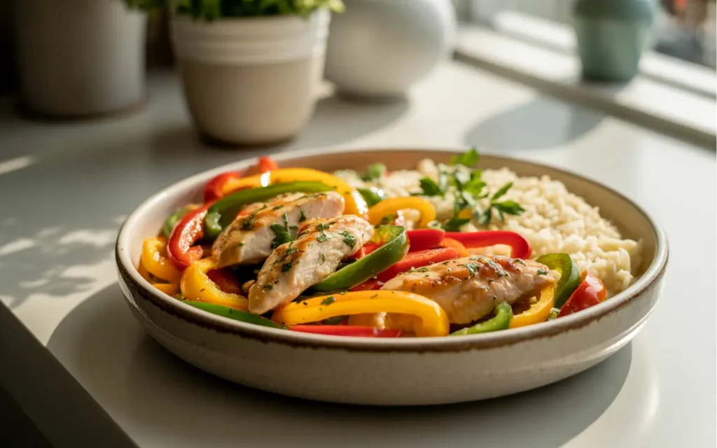Chicken Recipes with Peppers serving