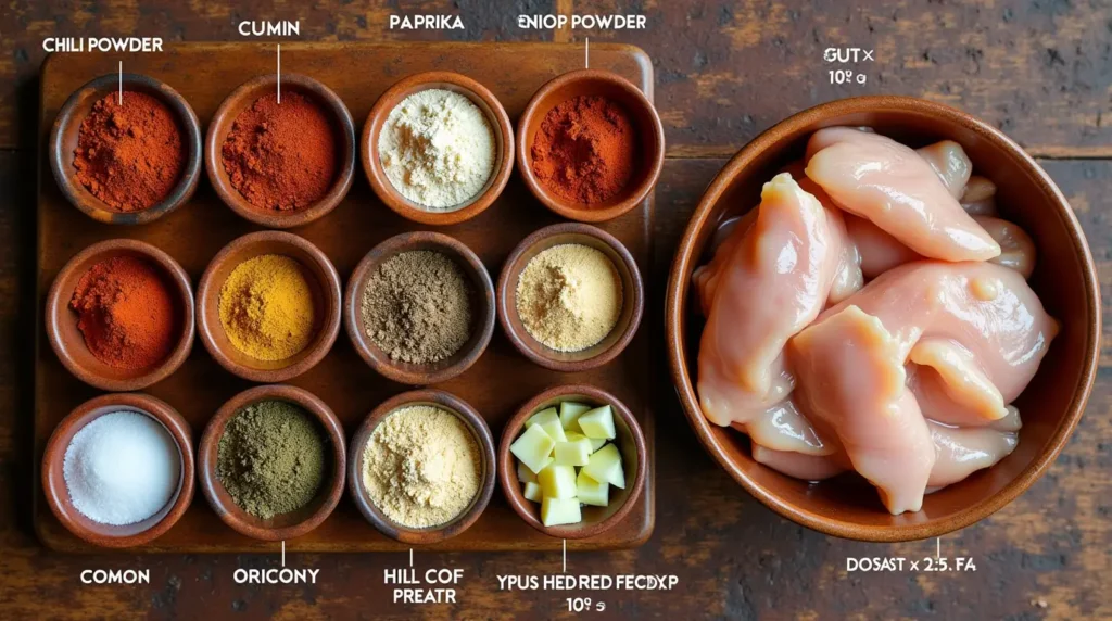 Chicken Taco Seasoning Recipe ingredients
