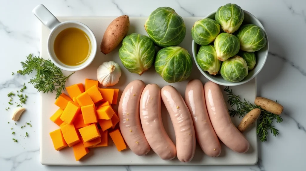 Chicken and Apple Sausage Recipes ingredients