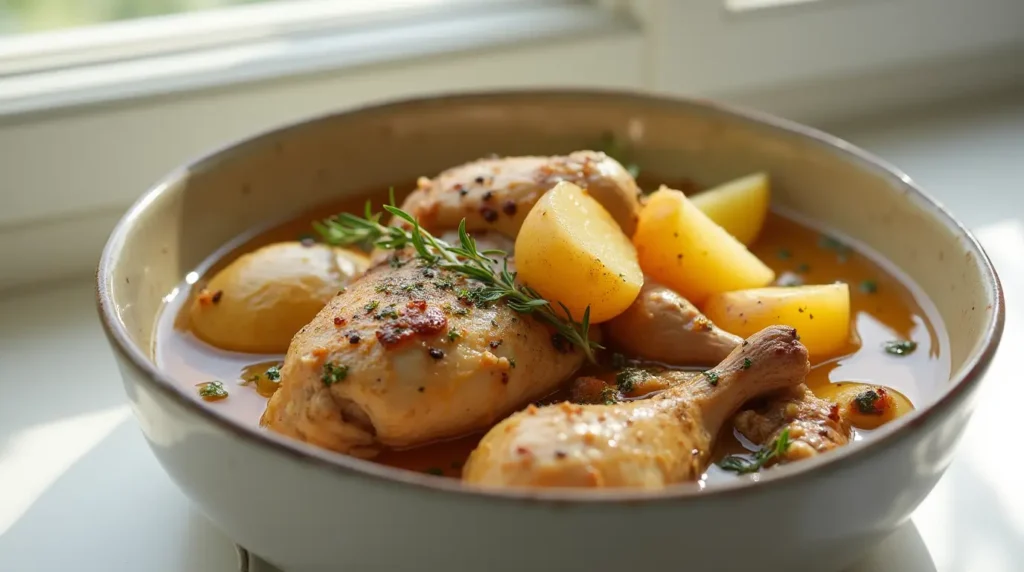 Chicken and Potatoes Crock Pot Recipes serving