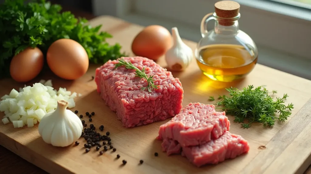 Ground Beef and Egg Recipes ingredients