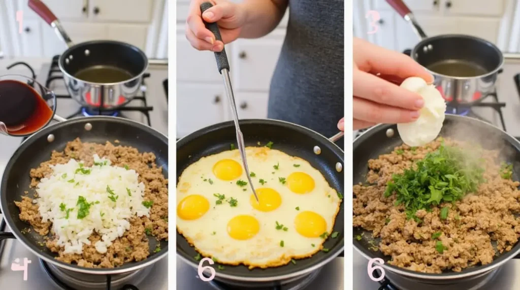 Ground Beef and Egg Recipes step by step