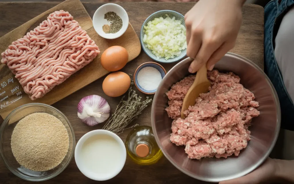 Ground Chicken Meatloaf ingredients