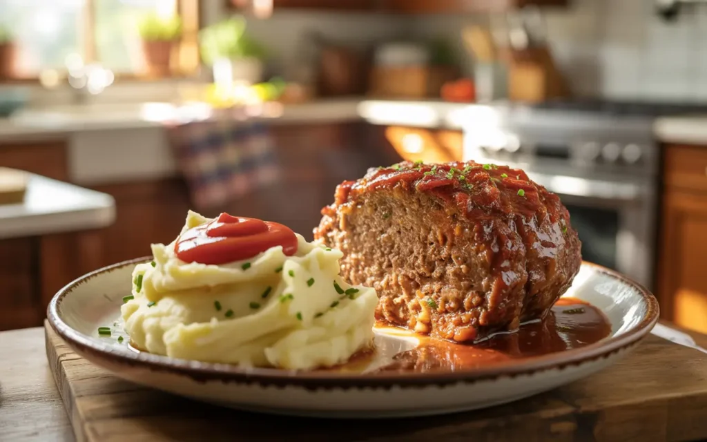 Ground Chicken Meatloaf serving
