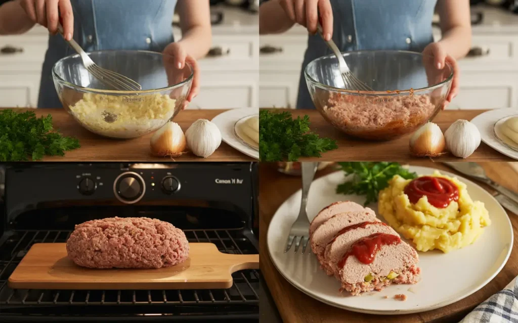 Ground Chicken Meatloaf step by step