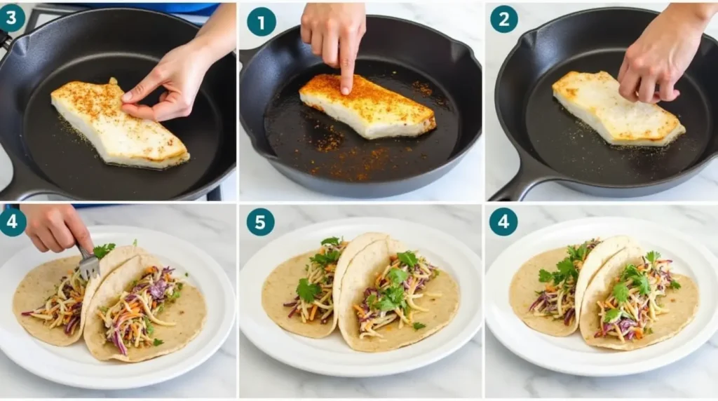 Halibut Fish Taco Recipe step by step