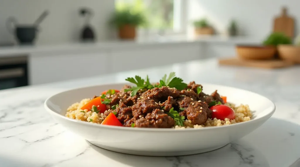 High Protein Ground Beef Recipes serving