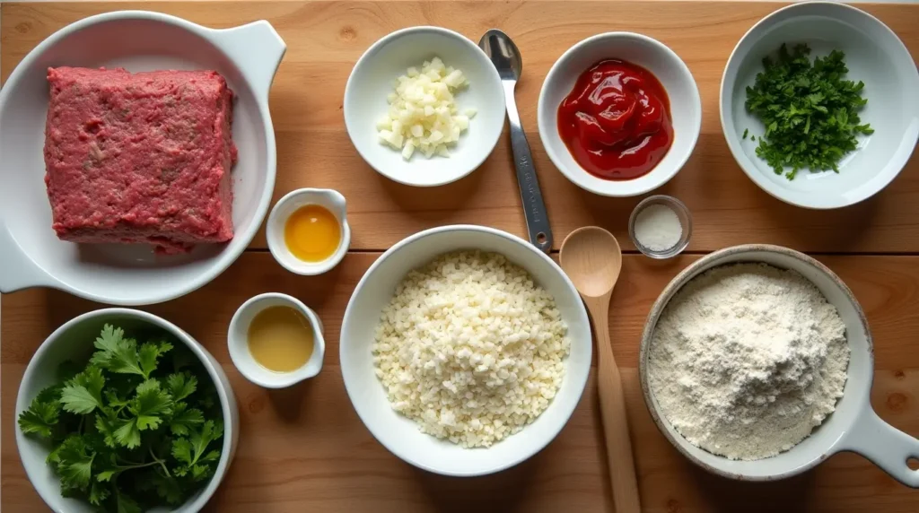 Meatloaf Without Breadcrumbs ingredients