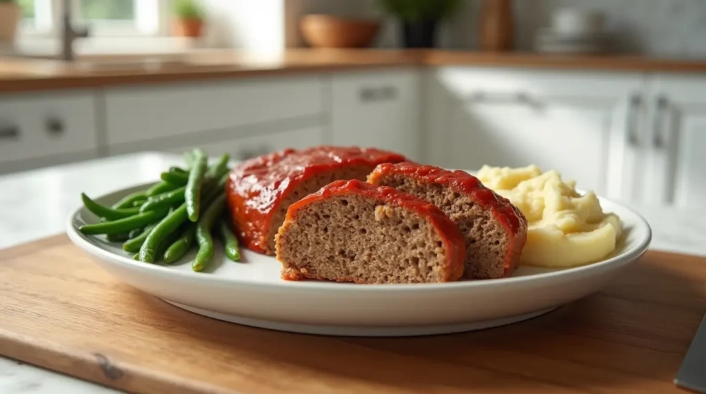 Meatloaf Without Breadcrumbs serving