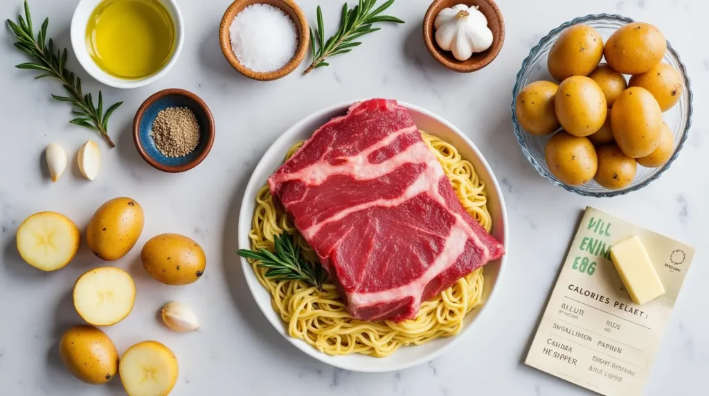 One-Pan Beef Steak with Potatoes Recipe ingrdients