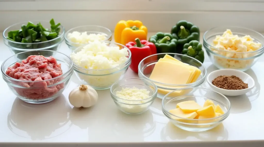 philly cheese steak casserole recipe ingredients
