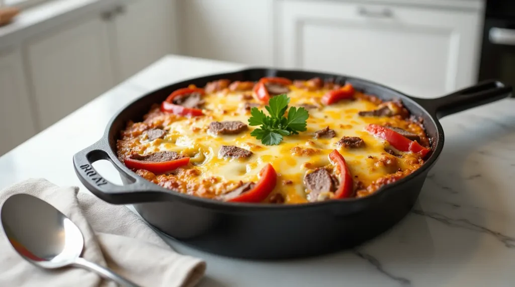 philly cheese steak casserole recipe serving