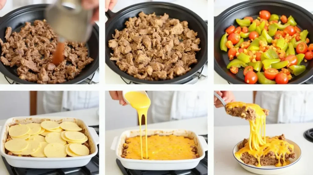 philly cheese steak casserole recipe step by step