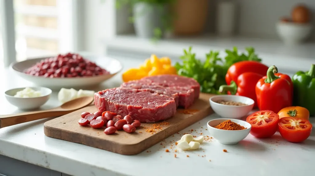 beef steak chili recipe ingredients