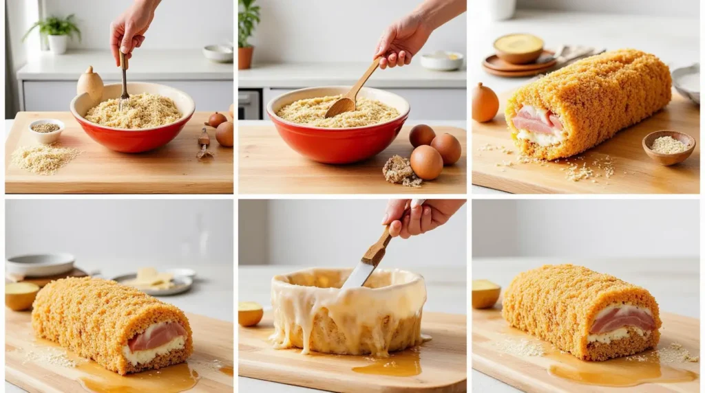 How to Make Chicken Cordon Bleu Meatloaf Step-by-Step 3 chicken cordon bleu meatloaf step by step