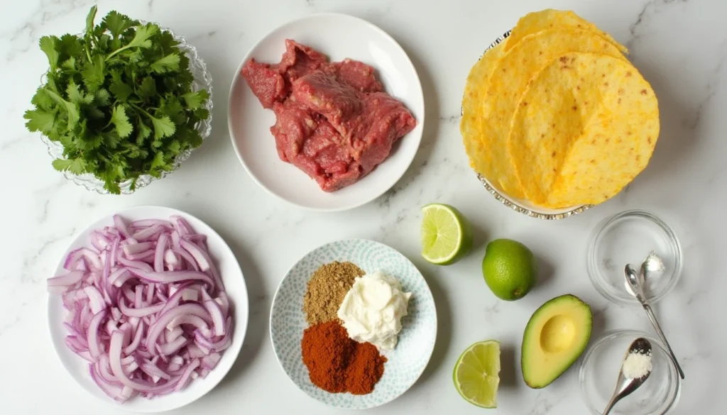 flank steak taco recipe ingredients