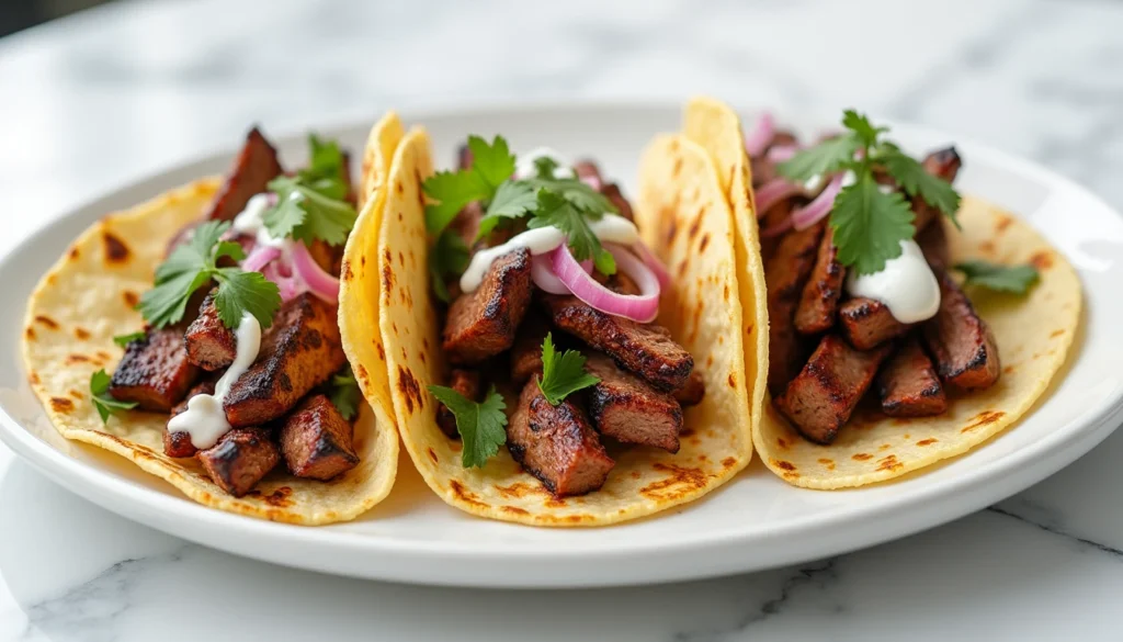 flank steak taco recipe serving