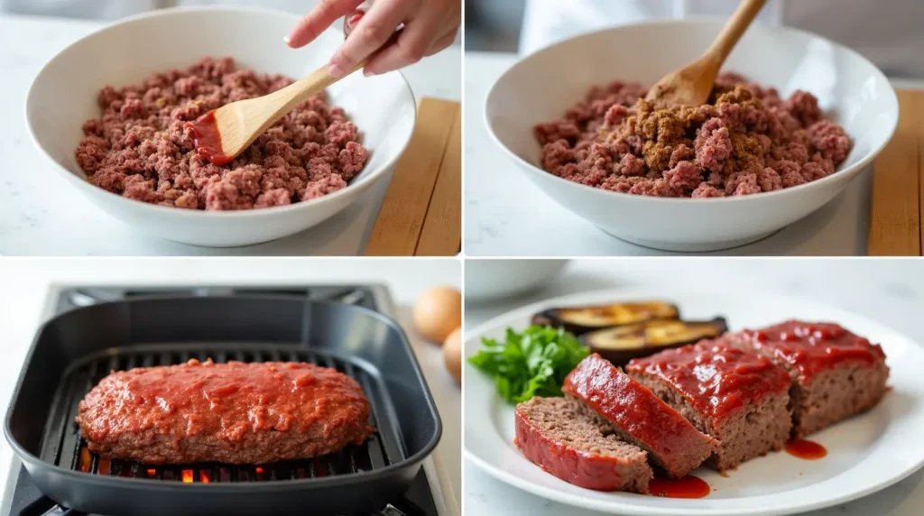 grilled meatloaf step by step