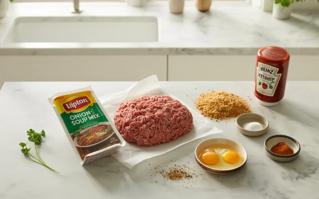lipton onion soup mix meatloaf recipe ingredients