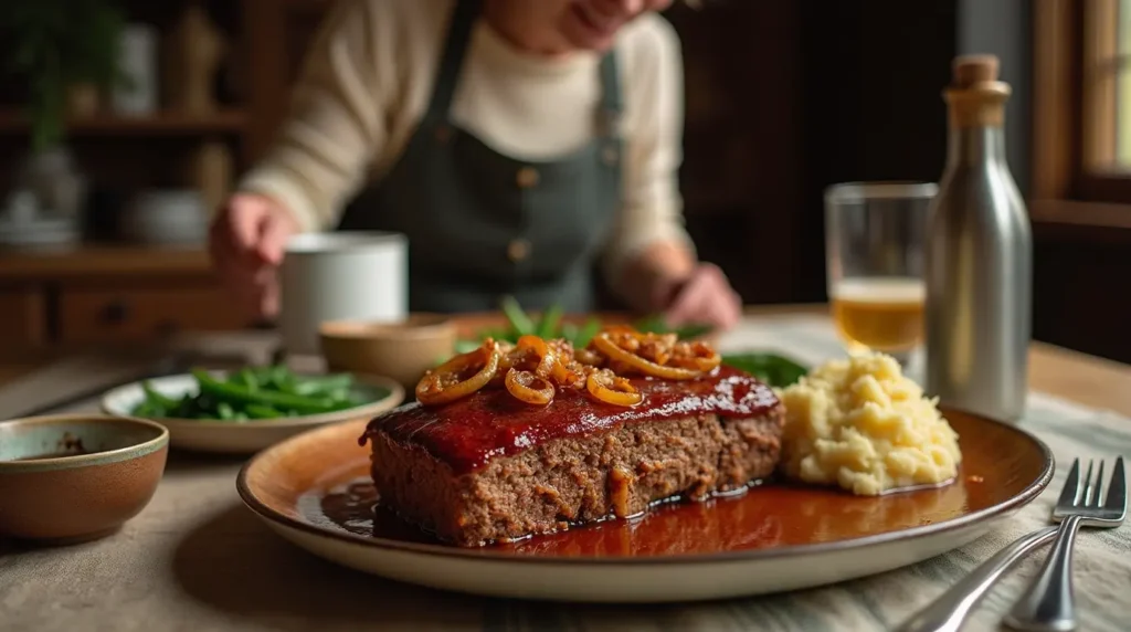 meatloaf with onion soup mix serving