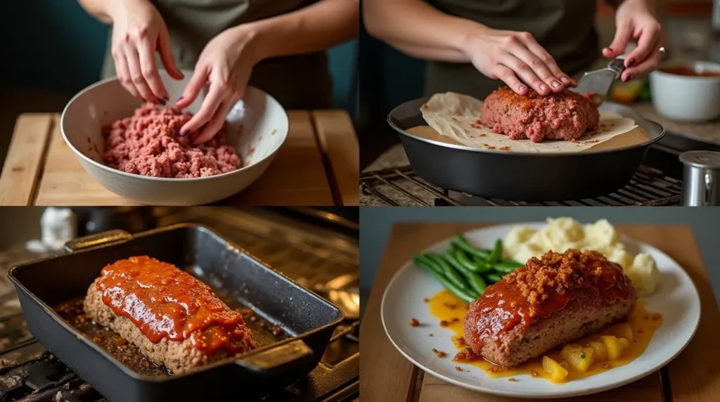 meatloaf with onion soup mix step by step