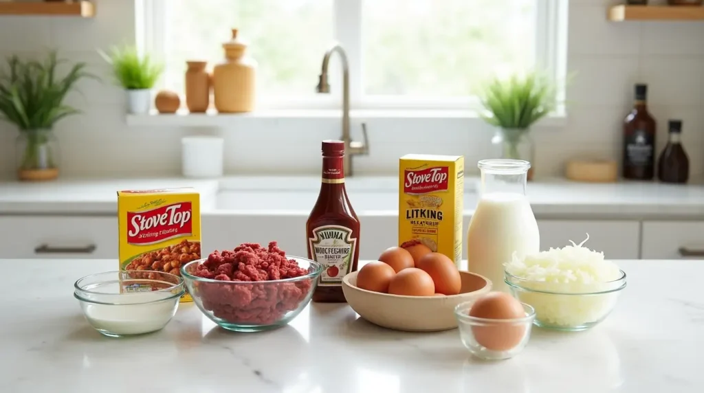 meatloaf with stove top stuffing ingredients
