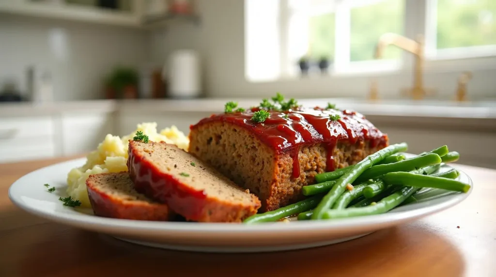 meatloaf with stove top stuffing serving