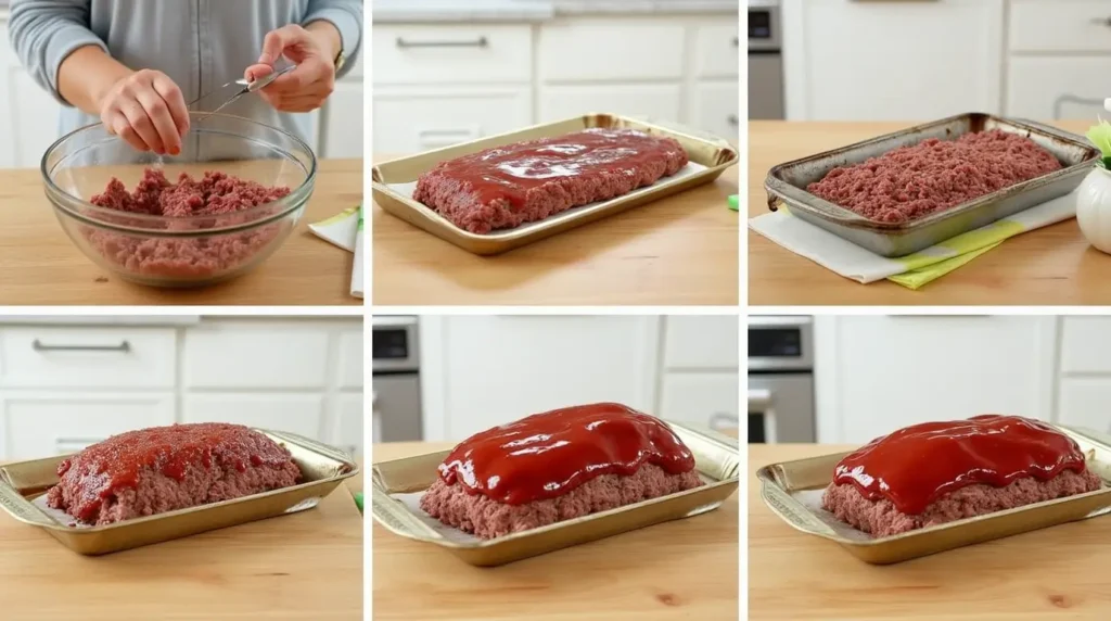 meatloaf with stove top stuffing step by step